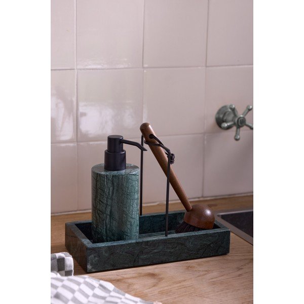 Temno zeleno kamnito držalo za detergent Marble – Mette Ditmer Denmark-image-1