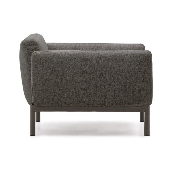 Siv oblazinjen vrtni fotelj Sorells - Kave Home-image-3