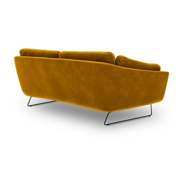 Rumena žametna zofa Windsor & Co Sofas Gravity-image-3
