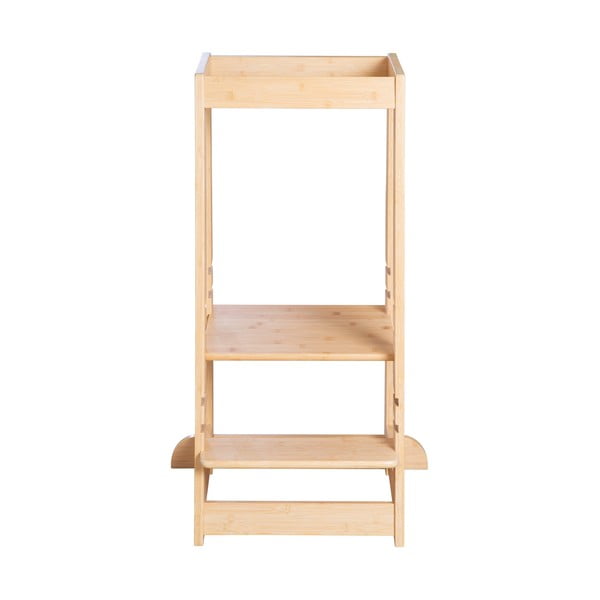 Bambusov stolček pomagalček v naravni barvi – Roba-image-4