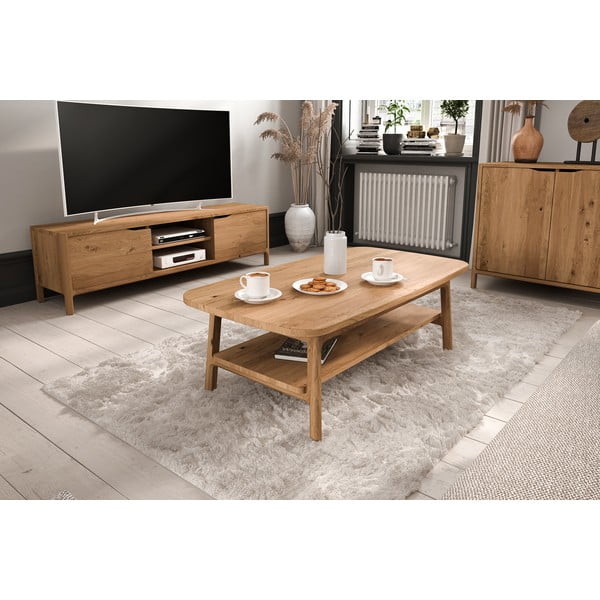 Mizica iz masivnega hrasta 70x110 cm Twig – The Beds-image-3