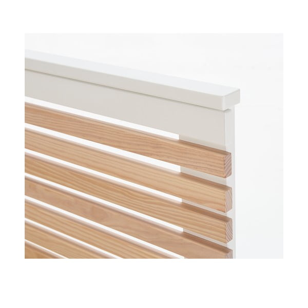 Bela zakonska postelja z letvenim dnom 140x190 cm Vectra - Marckeric-image-1