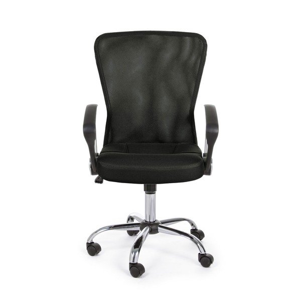 Črn oblazinjen pisarniški stol Brisbane – Yes Everyday-image-1