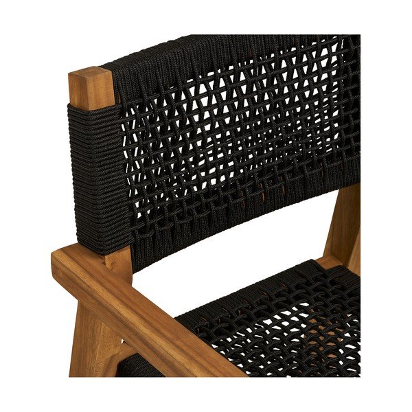 Črn vrtni stol iz masivnega lesa Anzio – House Nordic-image-1