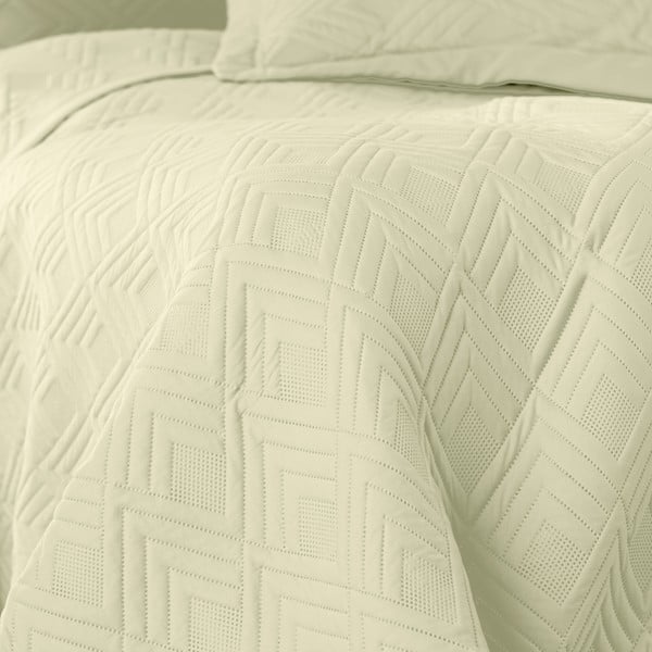 Bež prešito pregrinjalo iz mikrovlaken 170x210 cm Ophelia – Restilo-image-2