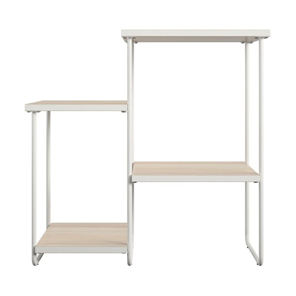 Bela stranska mizica z mizno ploščo v jesenovem dekorju 35x67 cm Dante – Støraa-image-3