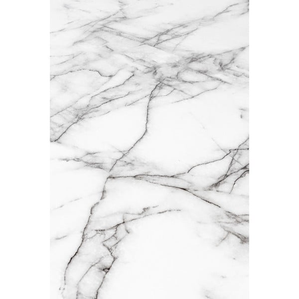 Okrogla jedilna miza z mizno ploščo v marmornem dekorju ø 110 cm Floris – White Label-image-3