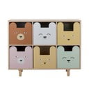 Nizka otroška komoda iz masivne pavlonije v naravni barvi 25,5x88,5 cm Calle – Bloomingville Mini