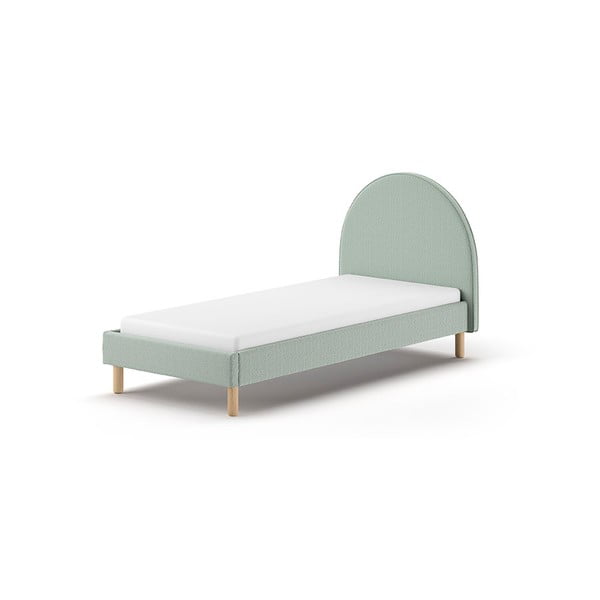 Zelena oblazinjena postelja z letvenim dnom 90x200 cm MOON – Vipack