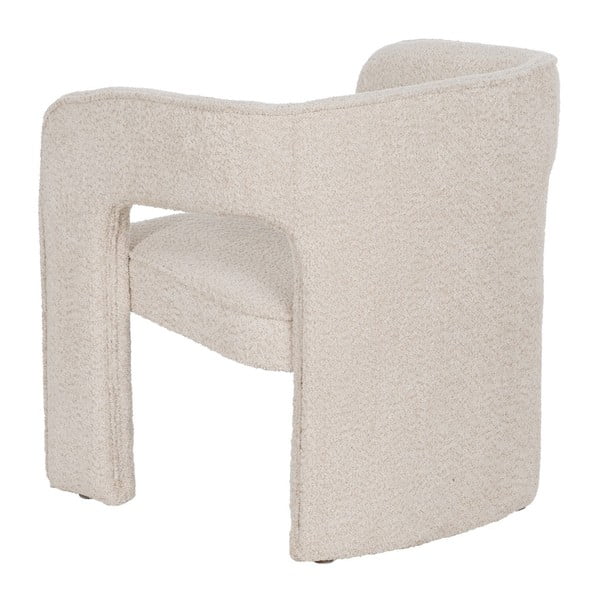 Bež fotelj iz tkanine bouclé – Ixia-image-3