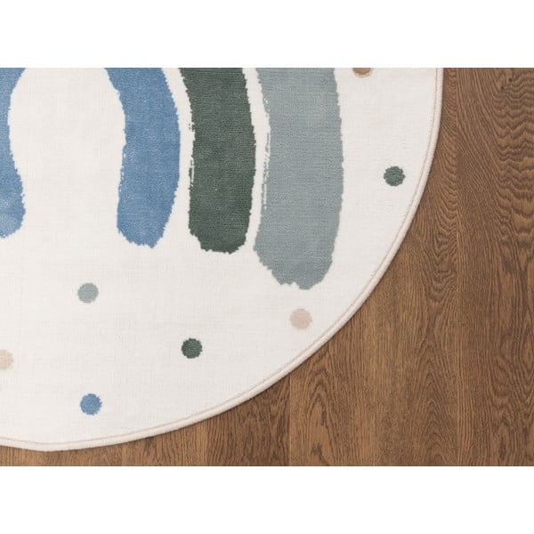 Zelena/slonokoščena otroška preproga ø133 cm Joyful Mint – FD-image-3