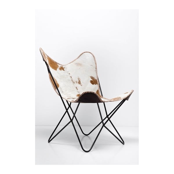 Komplet 2 usnjenih foteljev Kare Design Butterfly Fur