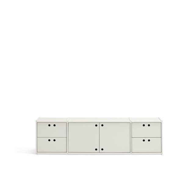 Kremno bela TV omarica 157x42x40 cm Wally – Teulat