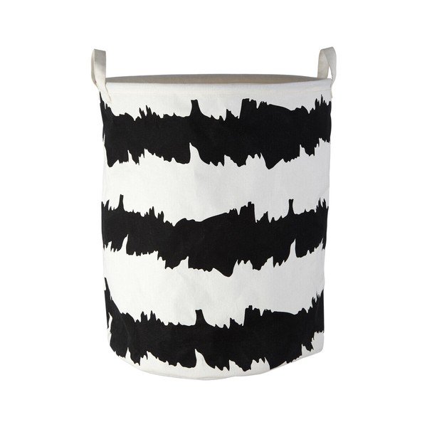 Črno-bel tekstilni koš za perilo Harga – Premier Housewares