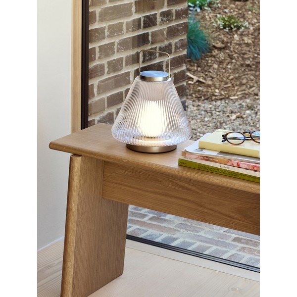 Steklena LED namizna svetilka ø24x28 cm Tou – Hübsch-image-3