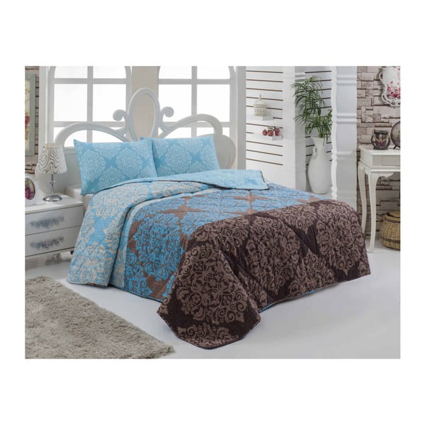 Enoposteljno posteljno perilo Prešito azul, 160 x 220 cm
