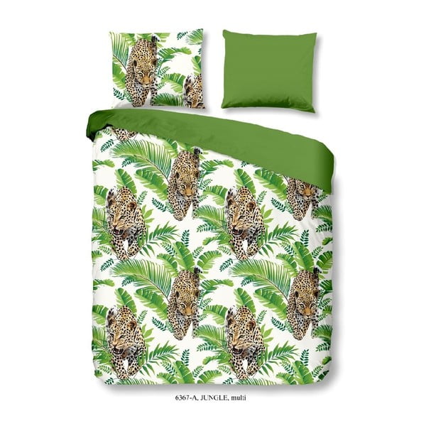 Bombažno posteljno perilo Dobro jutro, džungla, 140 x 200 cm