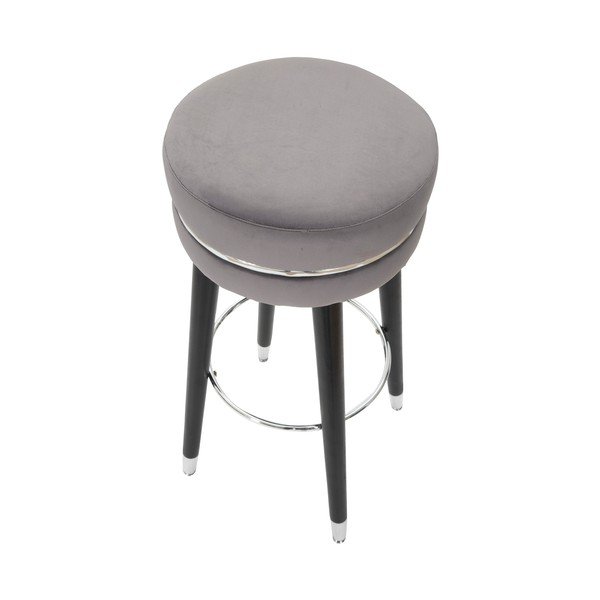 Siv oblazinjen barsko stol (višina sedeža 74 cm) Paris – Mauro Ferretti-image-2