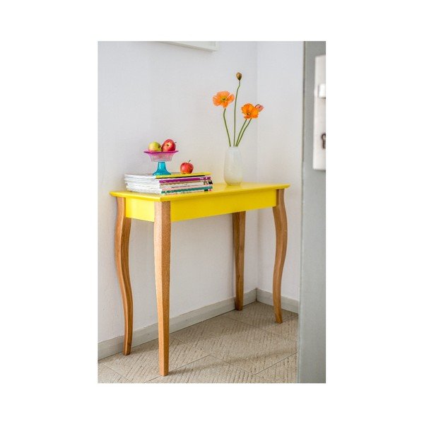 Rumena konzolna mizica Ragaba, dolžina 105 cm-image-1