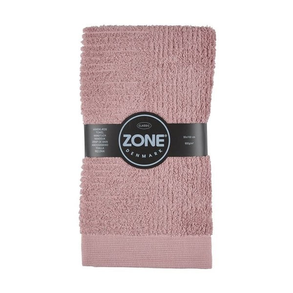 Rožnata brisača Zone Classic Pink, 50 x 100 cm