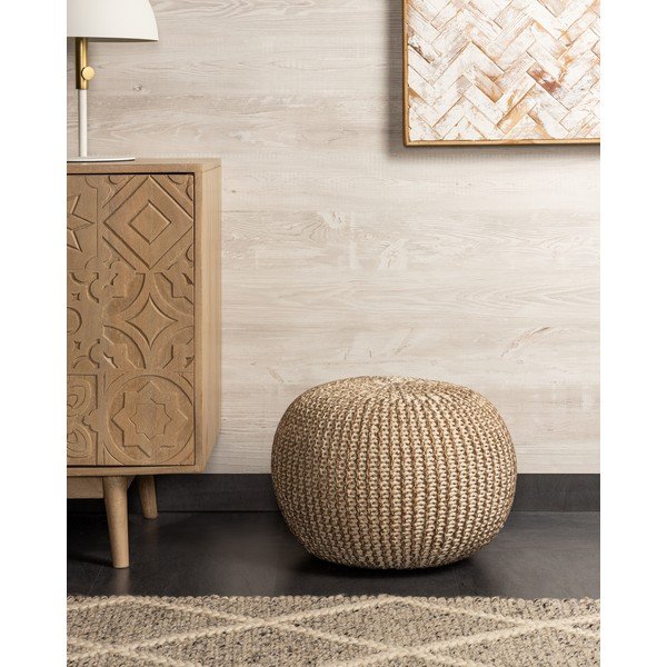 Rjavo-bel tabure La Forma Shore-image-3