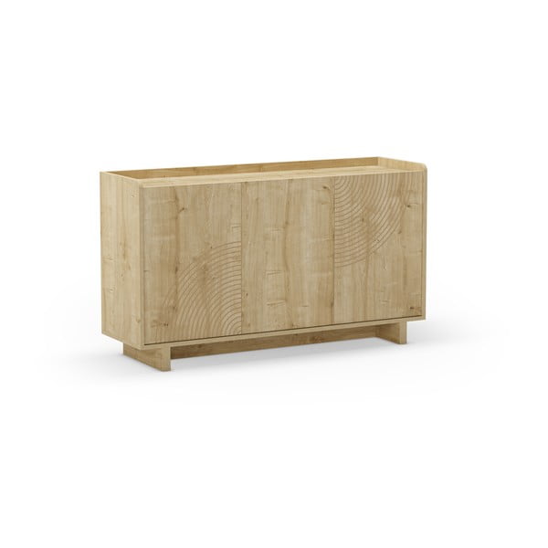 Komoda v hrastovem dekorju v naravni barvi 140x80x40 cm Daira – Marckeric-image-3