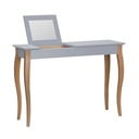 Siva kozmetična mizica z ogledalom Ragaba Dressing Table, dolžina 105 cm