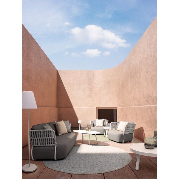 Bela LED stoječa svetilka z daljinskim upravljalnikom/z zvočnikom (višina 150 cm) Solar – Bizzotto-image-3