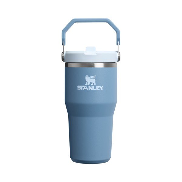 Prašno modra termovka iz nerjavečega jekla 600 ml IceFlow™ Flip Straw 2.0 Tumbler Indigo – Stanley