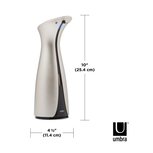 Avtomatski dozirnik za milo v srebrni barvi 250 ml Otto – Umbra-image-4