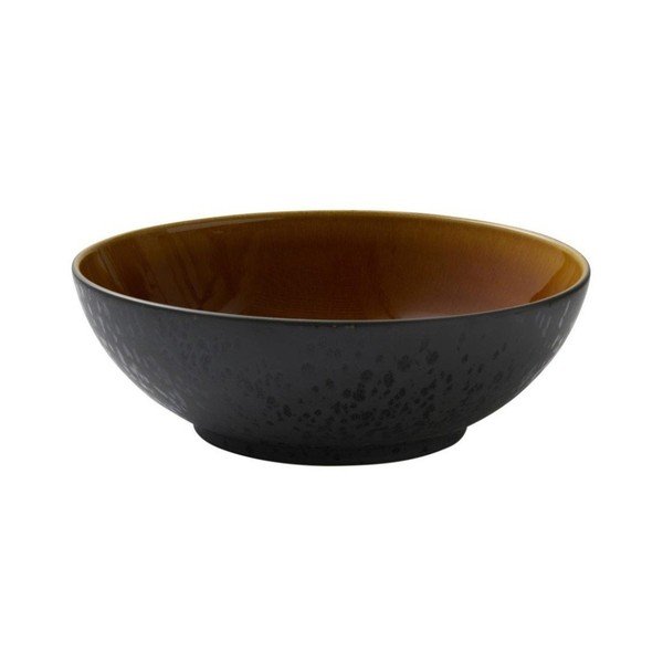 Črna/jantarna skleda iz kamenine ø 30 cm Gastro Black/Amber – Bitz