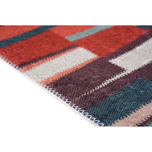 Rdeča pralna preproga 80x150 cm Blocks of Fun – Vitaus-image-2