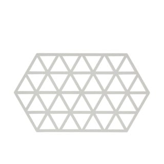 Svetlo siva silikonska podloga za vroče lonce Zone Triangles