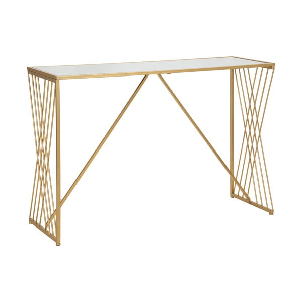 Stranska mizica v zlati barvi 40x120 cm Easy – Mauro Ferretti-image-4