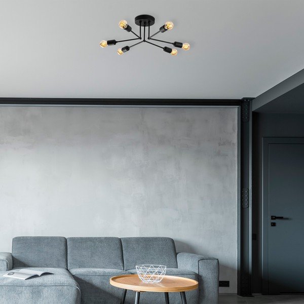 Črna stropna svetilka Sparrow – Opviq lights-image-1
