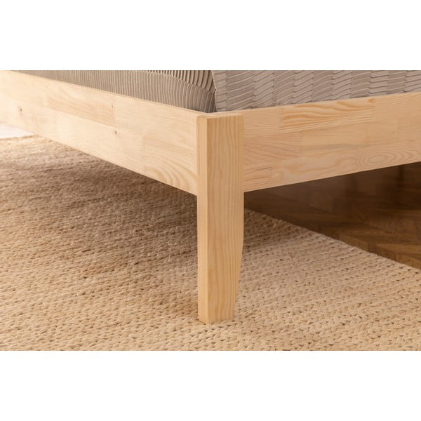 Postelja iz masivne smreke z letvenim dnom 90x200 cm v naravni barvi Galaksi – Kalune Design-image-2