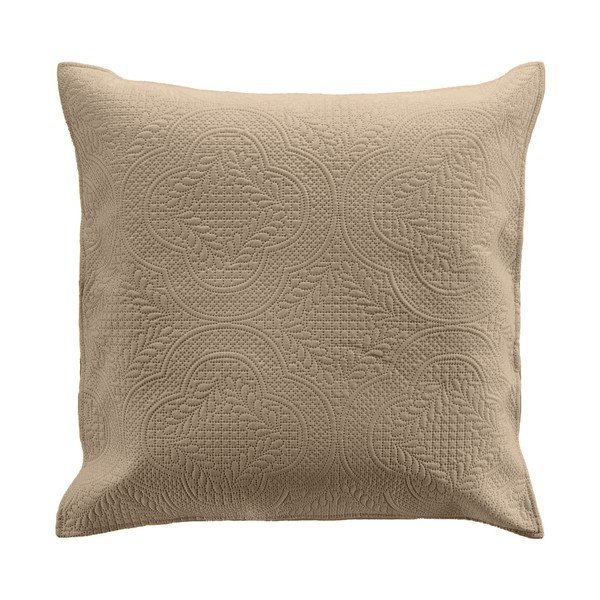 Svetlo rjav komplet pregrinjala in prevleke za vzglavnik iz mikrovlaken 240x260 cm Romane – douceur d'intérieur-image-4