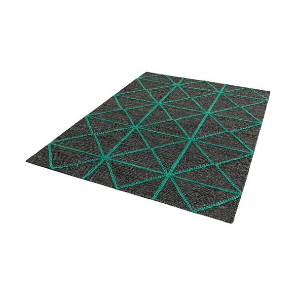 Črno-zelena preproga Azijske preproge Prism, 160 x 230 cm-image-2