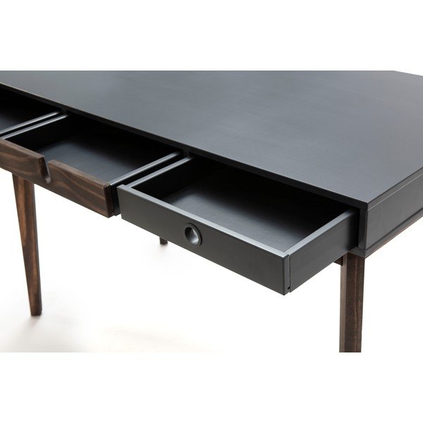 Siva konzolna mizica z nogami iz borovega lesa Marckeric Kiara-image-4