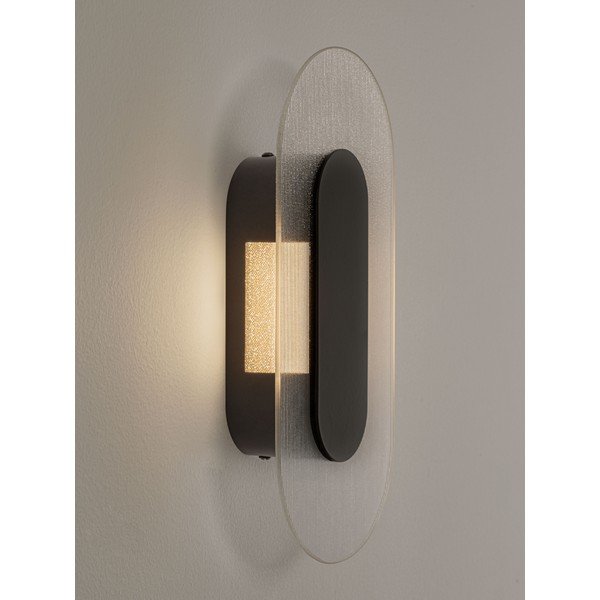 Mat črna kovinska LED stenska svetilka Vetrio – Nova Luce-image-1