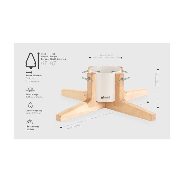Stojalo za božično drevo Tree Nest Rustic-image-2