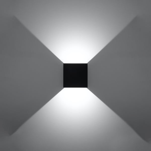 Črna LED stenska svetilka Pinio – Sollux-image-3