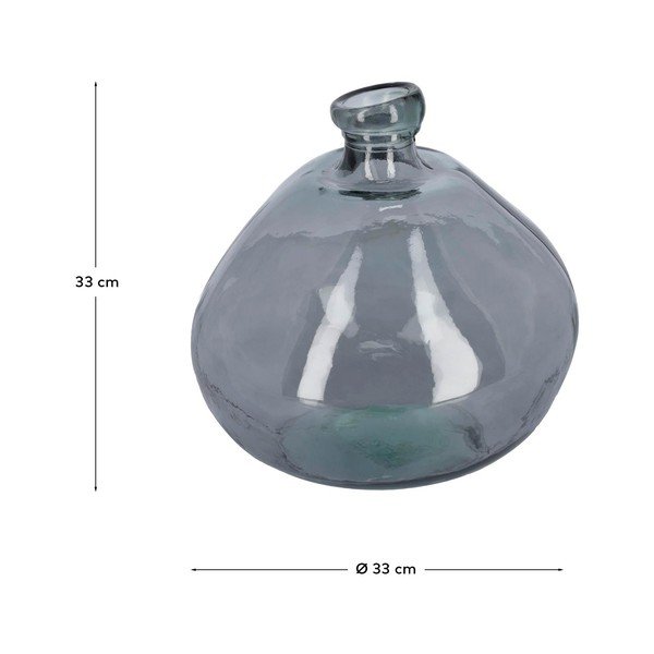 Modra vaza iz recikliranega stekla (višina 33 cm) Brenna – Kave Home-image-4