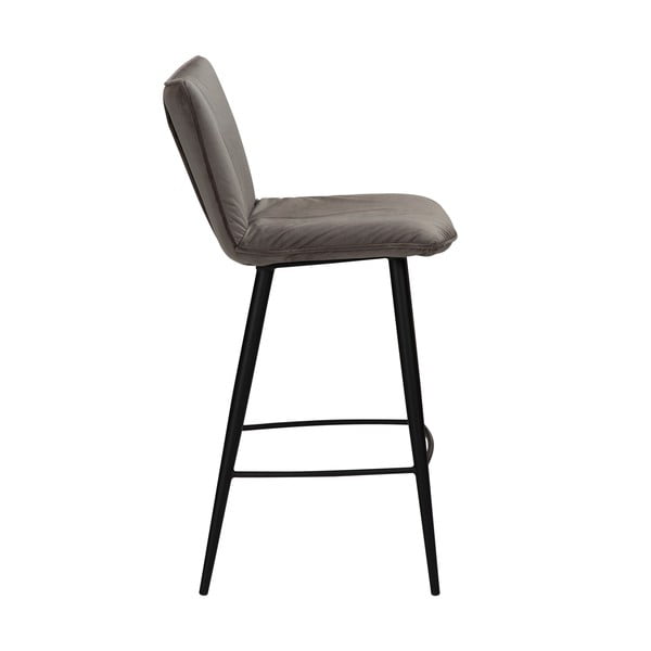 Siv žameten barski stol DAN-FORM Denmark Join, višina 93 cm-image-3