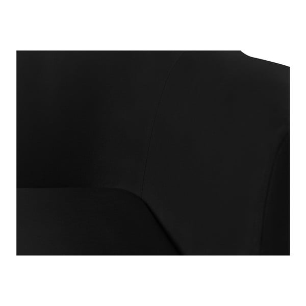 Črna žametna zofa Kooko Home Glam, 175 cm-image-4