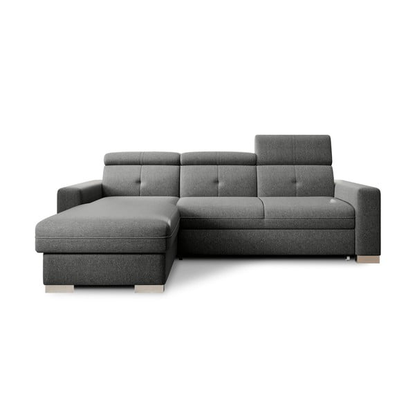 Siva raztegljiva/s prostorom za shranjevanje kotna sedežna garnitura (levi kot/z ležalnikom) Fresia – ELTAP