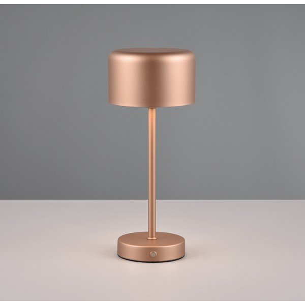 LED zatemnitvena namizna svetilka v bakreni barvi (višina 30 cm) Jeff – Reality-image-1