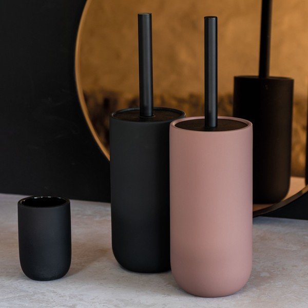 Črna keramična WC ščetka Lotus - Mette Ditmer Denmark-image-1