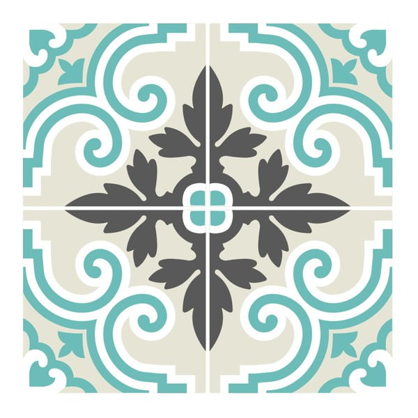 Komplet 4 talnih nalepk Ambiance Marble-image-2