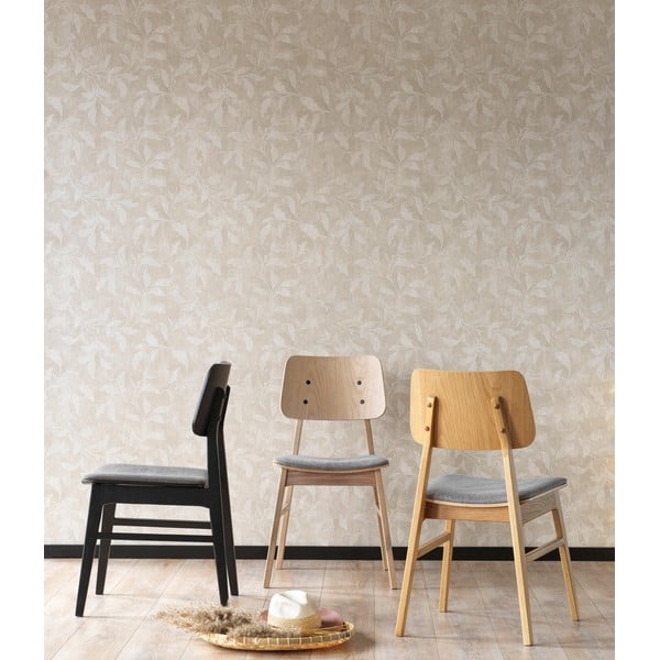 Svetlo rjav jedilni stol s svetlo sivim sedežem Rowico Nagano-image-1